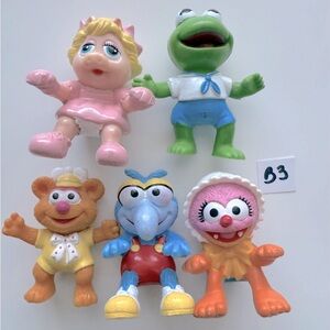 Muppet Babies McDonald’s Happy Meal Toys Kermit, Piggy, Animal, Gonzo & Fozzie